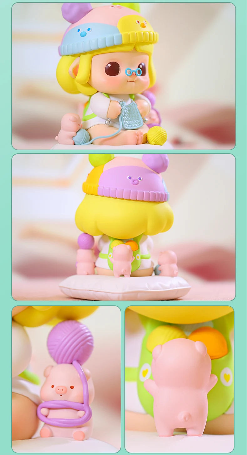 POP MART Minico Colorful Sweater 15cm For Collection Doll Collectible Cute Action Kawaii Animal Toy Figures Free Shipping