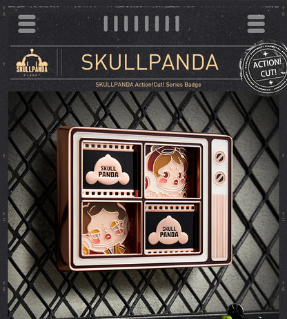 POP MART SKULLPANDA Action Cut Series Badge Fashion Colorful Button