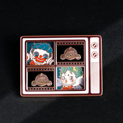 POP MART SKULLPANDA Action Cut Series Badge Fashion Colorful Button
