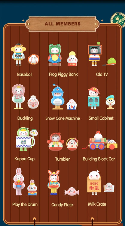 POP MART BOBO&COCO Vintage ZAKKA Series Blind Box Doll Binary Action Figure Birthday Gift Kid Toy Mystery Box