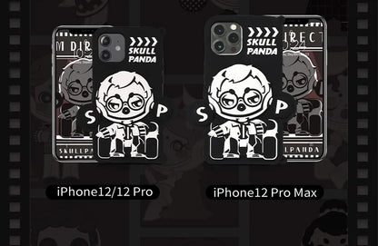 POP MART SKULLPANDA Action Cut Series Phone Case Cool Director for iPhone 12 and 12 Pro 12Pro Max