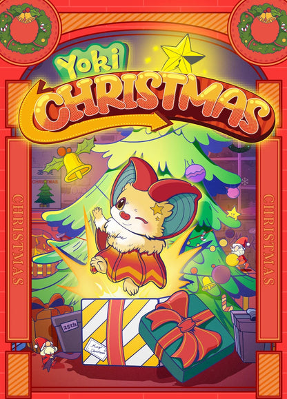 POP MAR Yoki Christmas Series Series Mystery Box 1PC/12PCS Blind Box Action Figure Cute Toy