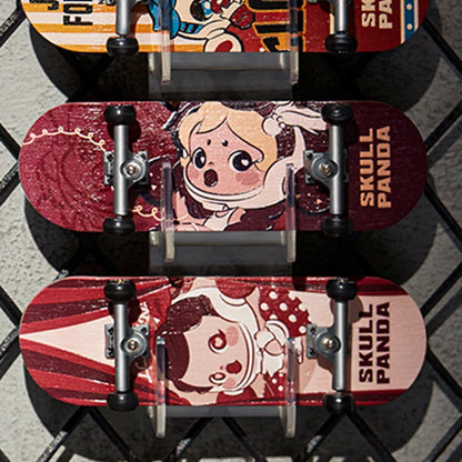 POP MART Skullpanda Action Cut Series Finger Skateboard Mystery Box 1PC/12PCS Blind box Collectible Cute Gift
