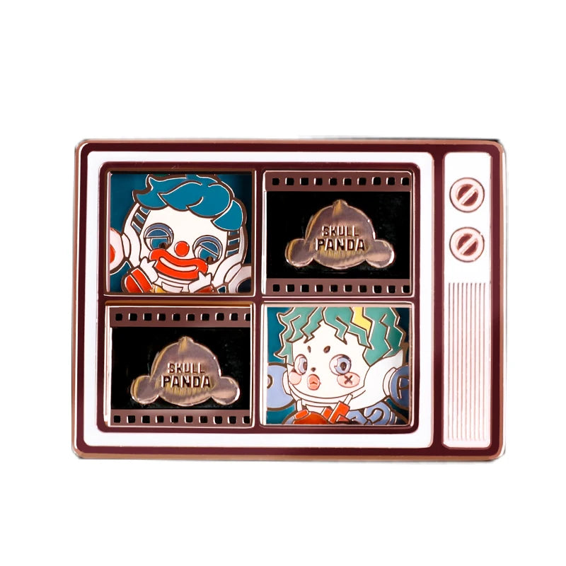 POP MART SKULLPANDA Action Cut Series Badge Fashion Colorful Button