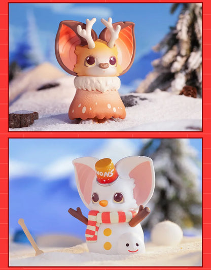 POP MAR Yoki Christmas Series Series Mystery Box 1PC/12PCS Blind Box Action Figure Cute Toy