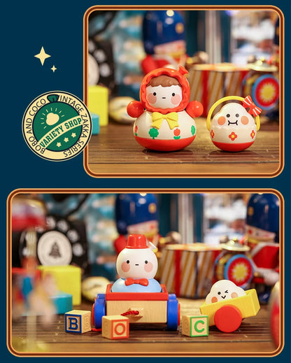 POP MART BOBO&COCO Vintage ZAKKA Series Blind Box Doll Binary Action Figure Birthday Gift Kid Toy Mystery Box