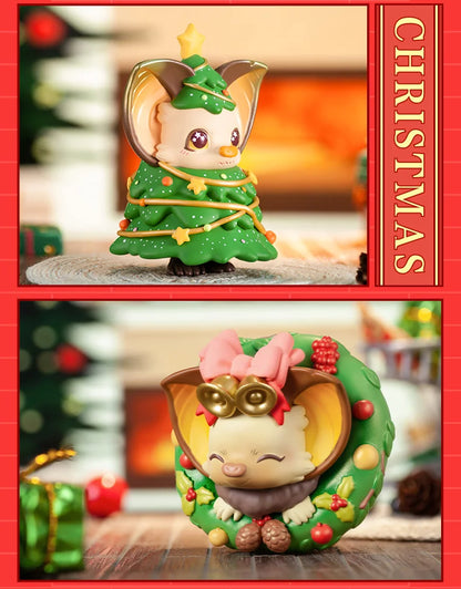 POP MAR Yoki Christmas Series Series Mystery Box 1PC/12PCS Blind Box Action Figure Cute Toy