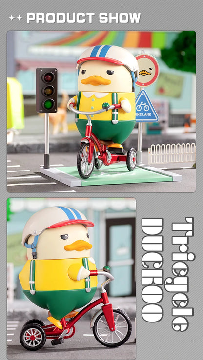 POP MART DUCKOO TRICYCLE Figure Collectible Cute Action Kawaii Gift Kid  Plastic Toys Figure Free Shipping