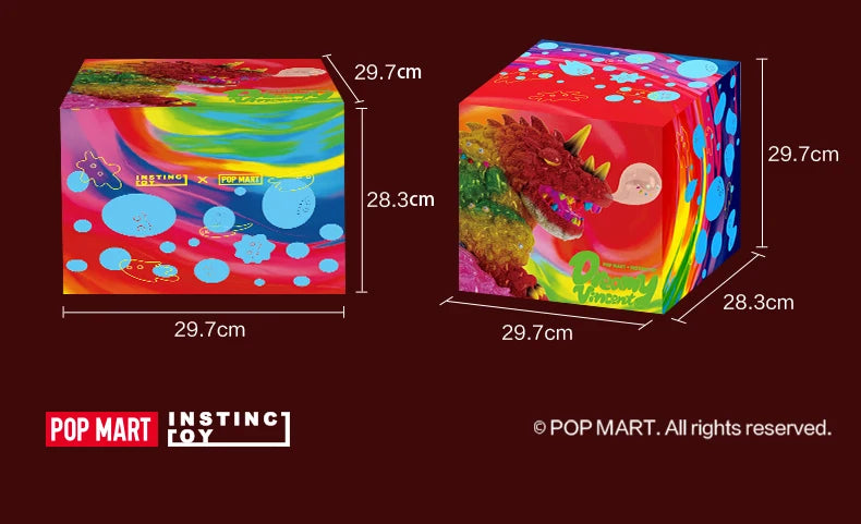 POP MART INSTINCTOY Dreamy Vincent "Rainbow Glitter" Cute Kawaii Vinyle Toy For Collection
