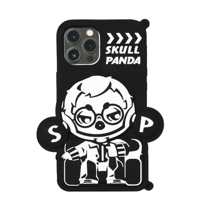POP MART SKULLPANDA Action Cut Series Phone Case Cool Director for iPhone 12 and 12 Pro 12Pro Max
