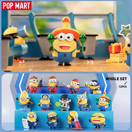 POP MART Universal Despicable Me 4 Series Mystery Box 1PC/12PCS POPMART Minions Blind Box Action Figure Cute Toy Birthday Gift