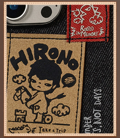 POP MART Hirono Echo Series-Phone Case for iPhone 15 Pro Max/16 Pro/16 Pro Max