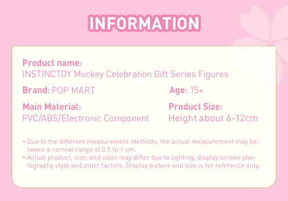 POP MART INSTINCTOY Muckey Celebration gift Series Figures Blind Box 1PC/6PCS