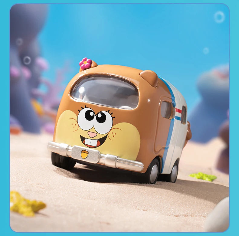 POP MART SpongeBob Sightseeing Car Series Vehicles Mystery Box 1PC/9PCS Blind Box POPMART Car Toy