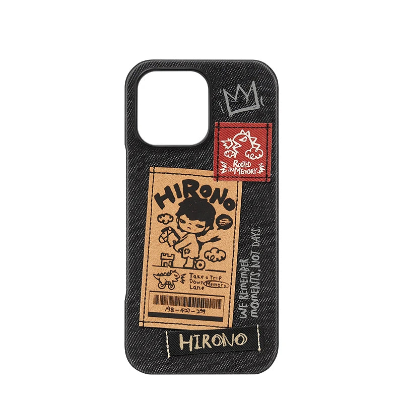POP MART Hirono Echo Series-Phone Case for iPhone 15 Pro Max/16 Pro/16 Pro Max