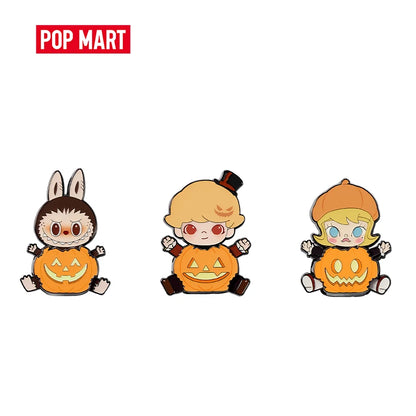 POP MART Happy Halloween Party Series - Pumpkin Fridge Magnet Badge LABUBU MOLLY DIMOO