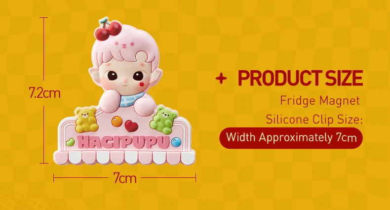 POP MART HACIPUPU Rolling Time Machine Series-Fridge Magnet Silicone Clip Blind Box 1PC/9PCS POPMART Mystery Box