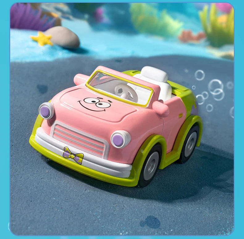 POP MART SpongeBob Sightseeing Car Series Vehicles Mystery Box 1PC/9PCS Blind Box POPMART Car Toy
