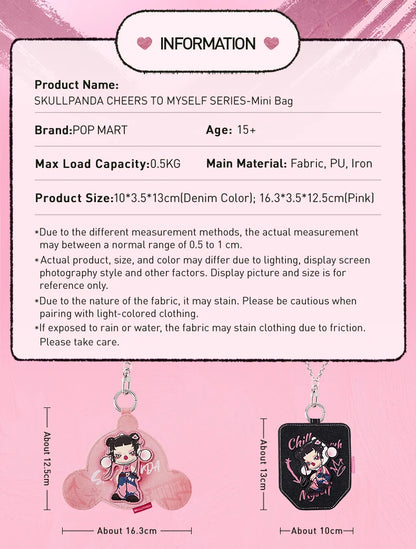 POP MART SKULLPANDA CHEERS TO MYSELF SERIES - Mini Bag