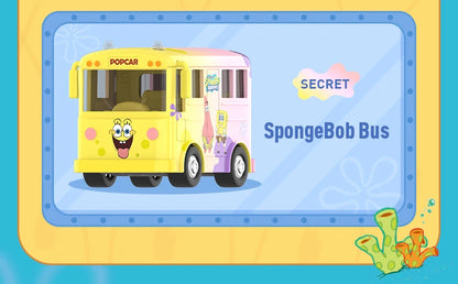 POP MART SpongeBob Sightseeing Car Series Vehicles Mystery Box 1PC/9PCS Blind Box POPMART Car Toy