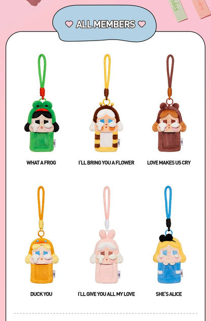 POP MART CRYBABY Crying Again Series - Plush Card Holder Blind Box 1PC/6PCS