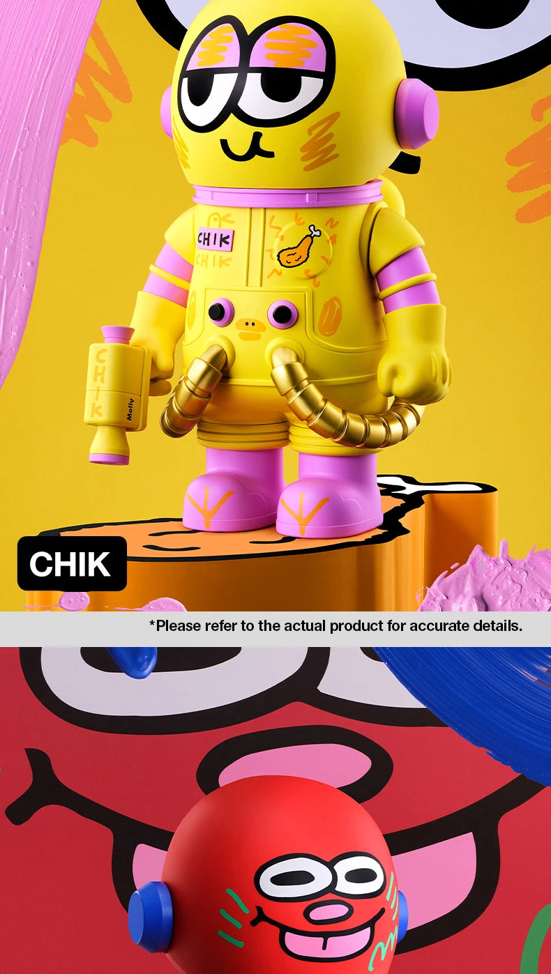 POP MART MEGA SPACE MOLLY 400% JON BURGERMAN SPACE CADETS Series Limited Edition 1PC/6PCS POPMART Blind Box Figure