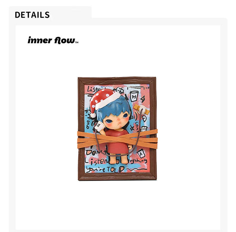 POP MART INNER FLOW Hirono Listening Saying Seeing Figurine