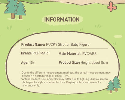 POP MART PUCKY Stroller Baby Figure Limited to 2pcs per Order