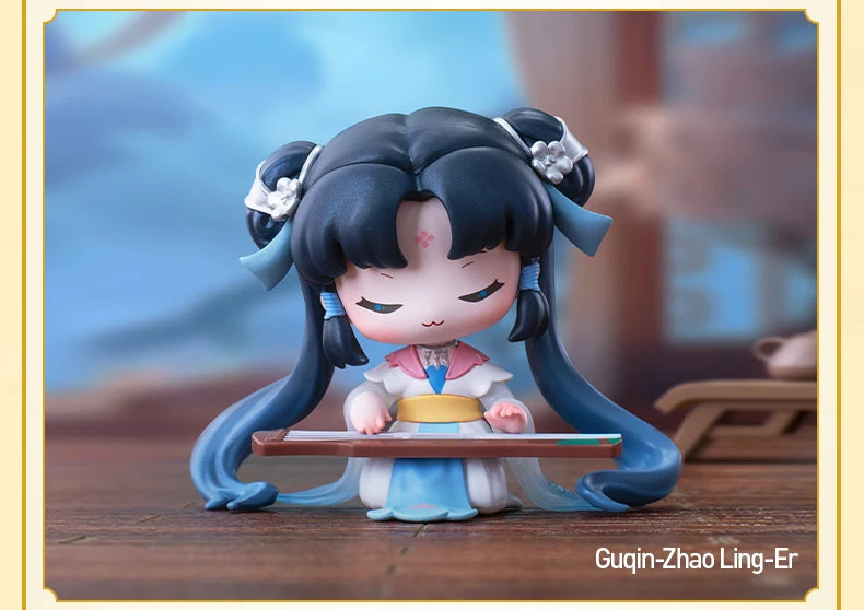 POP MART Sword and Fairy Chinese Musical Instrument Series Mystery Box 1PC/12PCS POPMART Blind Box Action Figure Cute Toy