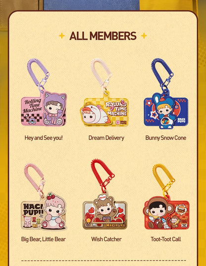 POP MART HACIPUPU-Rolling Time Machine Series-Card Holder Blind Box Mystery Box 1PC/6PCS Blind Box