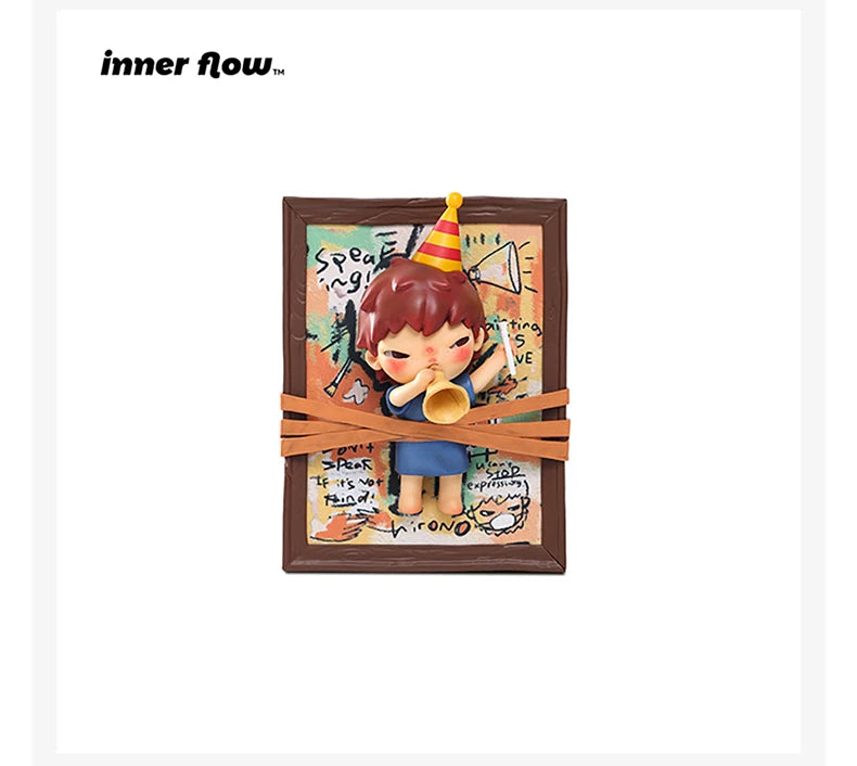POP MART INNER FLOW Hirono Listening Saying Seeing Figurine