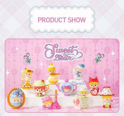 POP MART Sweet Bean Afternoon Tea Series Mystery Box 1PC/9PCS POPMART Blind Box Anime Action Figure Cute Figurine