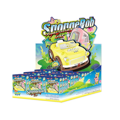 POP MART SpongeBob Sightseeing Car Series Vehicles Mystery Box 1PC/9PCS Blind Box POPMART Car Toy