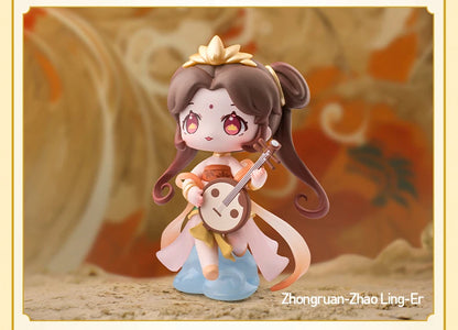 POP MART Sword and Fairy Chinese Musical Instrument Series Mystery Box 1PC/12PCS POPMART Blind Box Action Figure Cute Toy