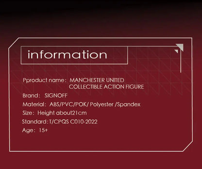 SIGNOFF X ZEROWORKS MANCHESTER UNITED COLLECTIBLE ACTION FIGURE Ball-jointed Doll