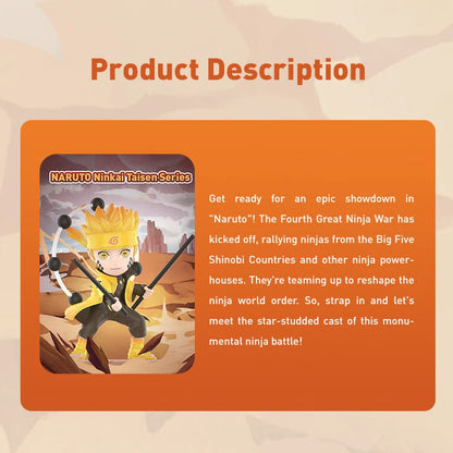 POP MART NARUTO NINKAI TAISEN Series Mystery Box 1PC/12PCS POPMART Blind Box Anime Action Figure