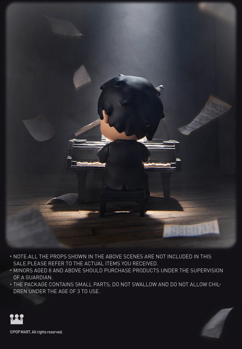 POP MART Hirono The Pianist Figure Limited Edition Limited to 2pcs per order