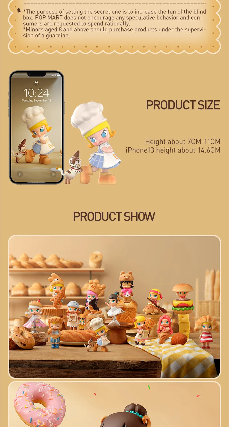 POP MART MOLLY Carb-Lover Series Figures Mystery Box 1PC/12PCS POPMART Blind Box Figure