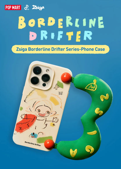 POP MART Zsiga Borderline Drifter Series-Phone Case for iPhone 15 Pro Max / 15 Pro/16 Pro Max