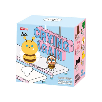 POP MART CRYBABY Crying Again Series - Plush Badge Blind Box 1PC/12PCS POPMART Bind Box