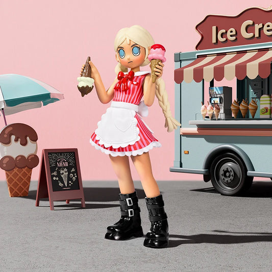 POP MART Peach Riot Rush Hour Series Figures Blind Box 1PC/12PCS Mystery Box