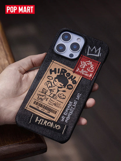 POP MART Hirono Echo Series-Phone Case for iPhone 15 Pro Max/16 Pro/16 Pro Max