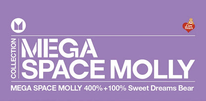 POP MART MEGA SPACE MOLLY 400%+100% Sweet Dream Bears Limited Edition Limited to 1pc per user ID