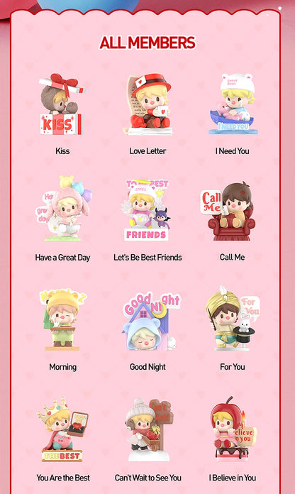 POP MART Sweet Bean The Language of Love Series Figures 1PC/12PCS POPMART Blind Box Figure