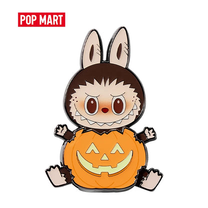 POP MART Happy Halloween Party Series - Pumpkin Fridge Magnet Badge LABUBU MOLLY DIMOO