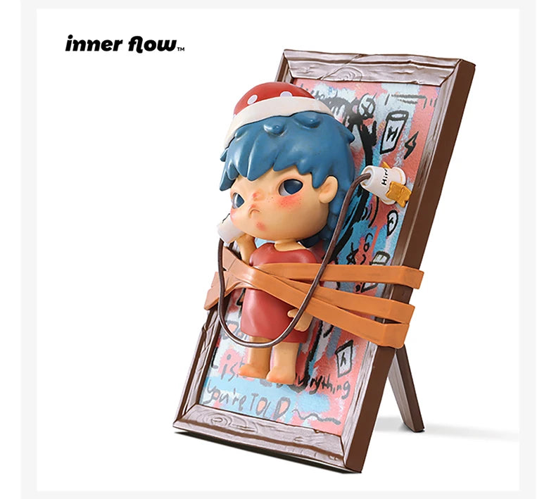 POP MART INNER FLOW Hirono Listening Saying Seeing Figurine