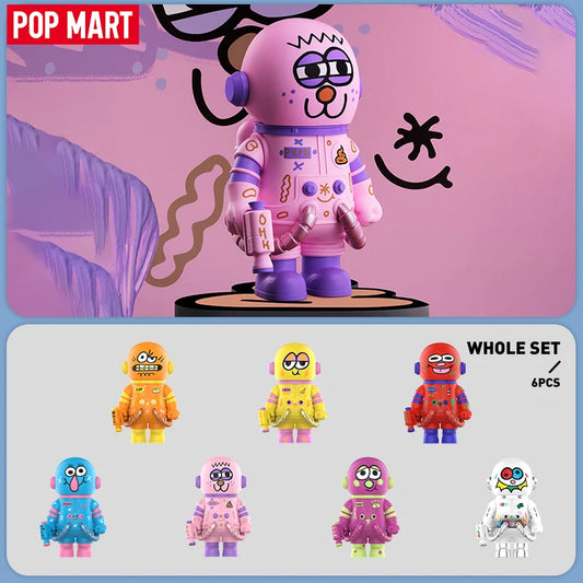 POP MART MEGA SPACE MOLLY 400% JON BURGERMAN SPACE CADETS Series Limited Edition 1PC/6PCS POPMART Blind Box Figure