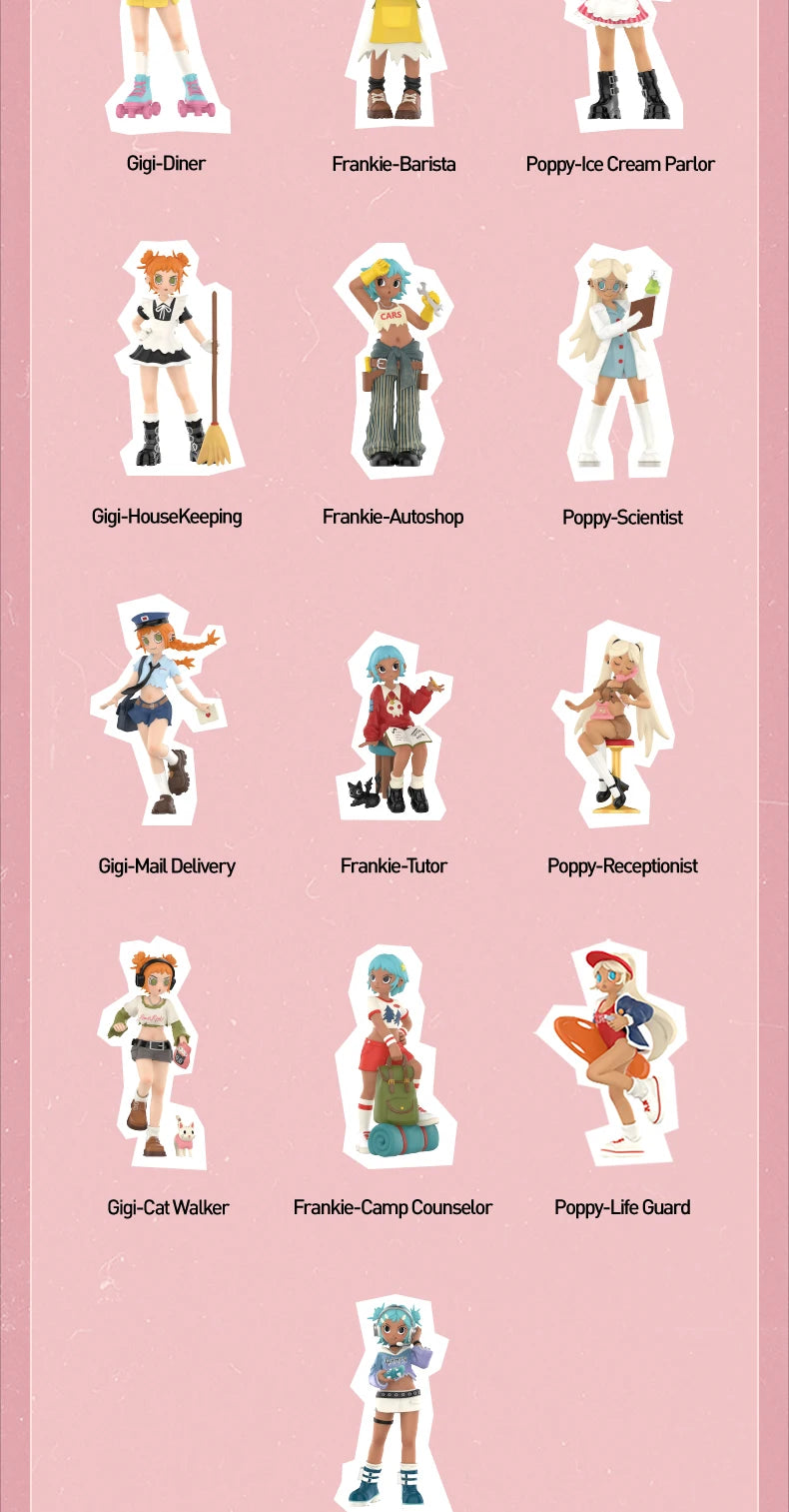 POP MART Peach Riot Rush Hour Series Figures Blind Box 1PC/12PCS Mystery Box
