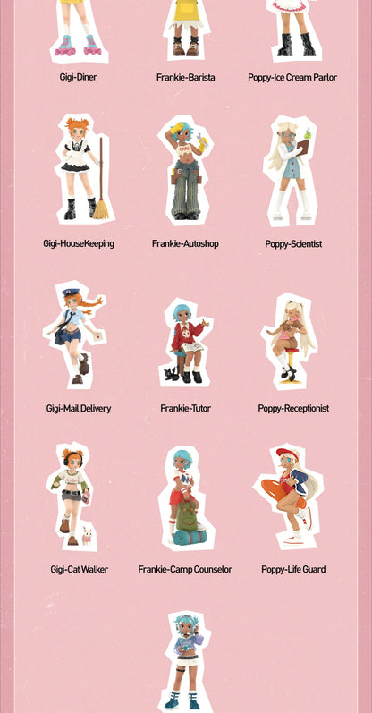 POP MART Peach Riot Rush Hour Series Figures Blind Box 1PC/12PCS Mystery Box