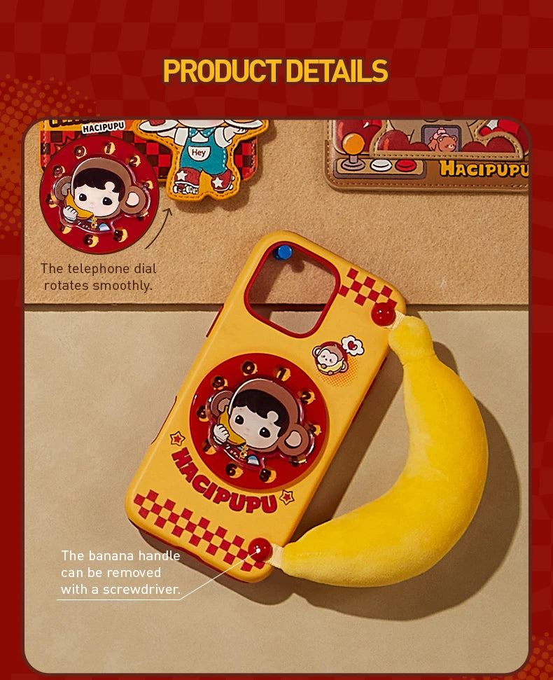 POP MART HACUIPUPU-Rolling Time Machine Series-Phone Case for iPhone 16 Pro/16 Pro Max